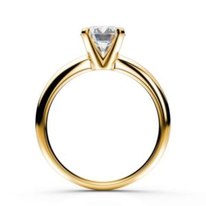 Zásnubný prsteň zo žltého zlata