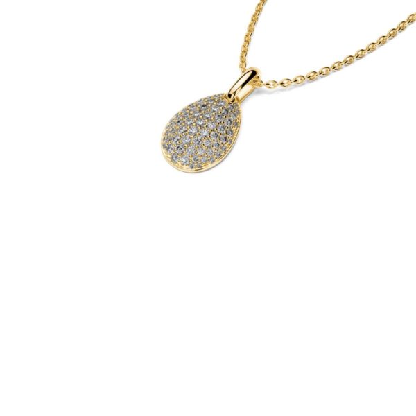 Zlatý náhrdelník s diamantmi Mikka