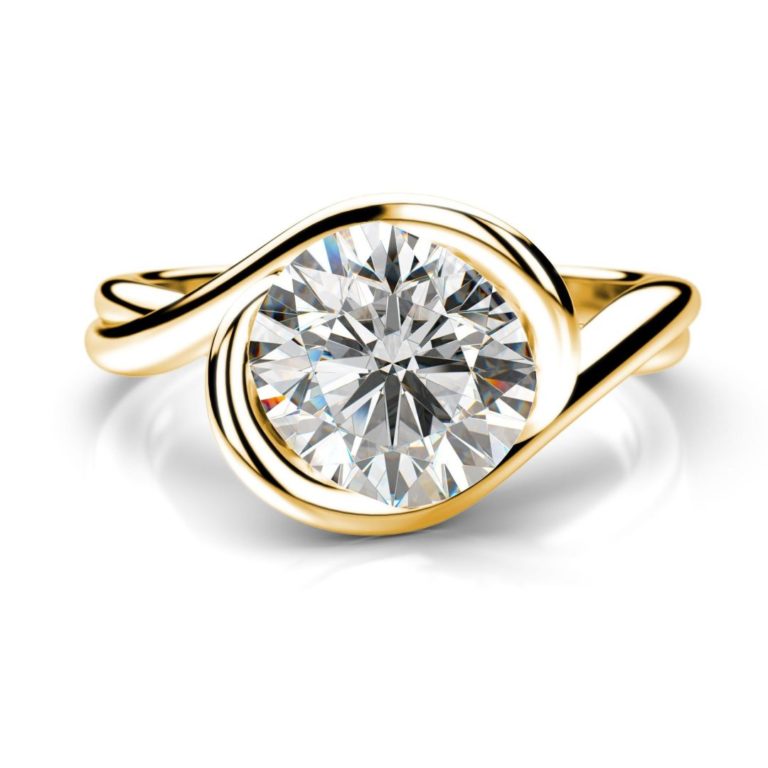 Zásnubný prsteň s diamantom Lus Round