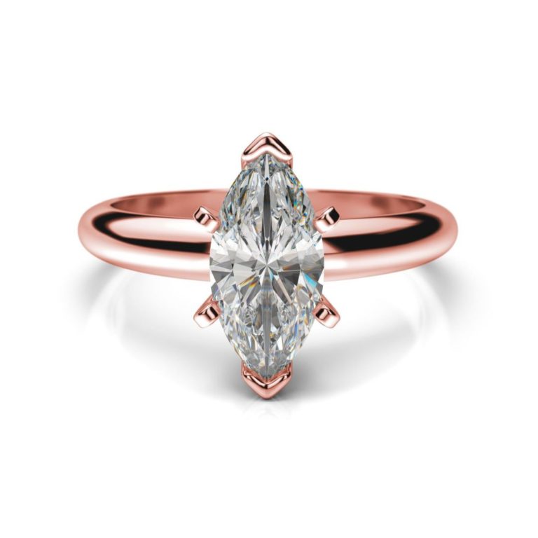 Zásnubný prsteň s diamantom Amber Marquise