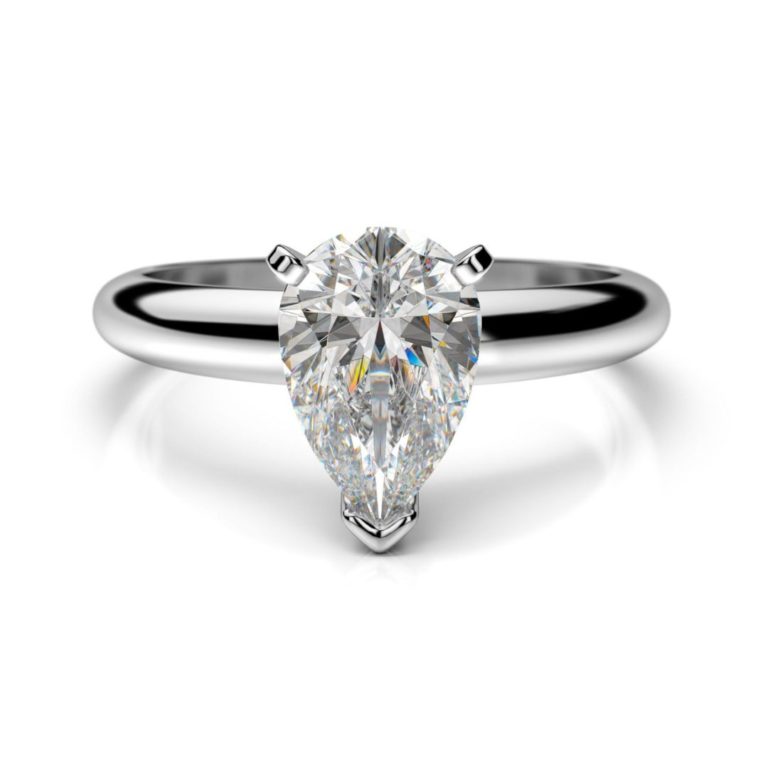 Zásnubný prsteň s diamantom Amber Pear