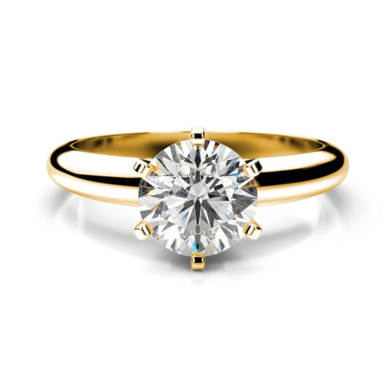 Zásnubný prsteň s diamantom Amber Round