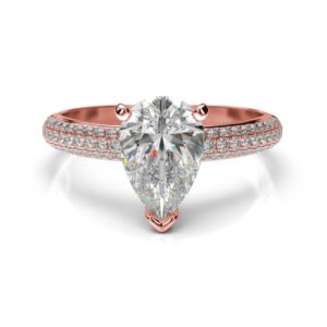 Diamantový zásnubný prsteň Meissa Pear