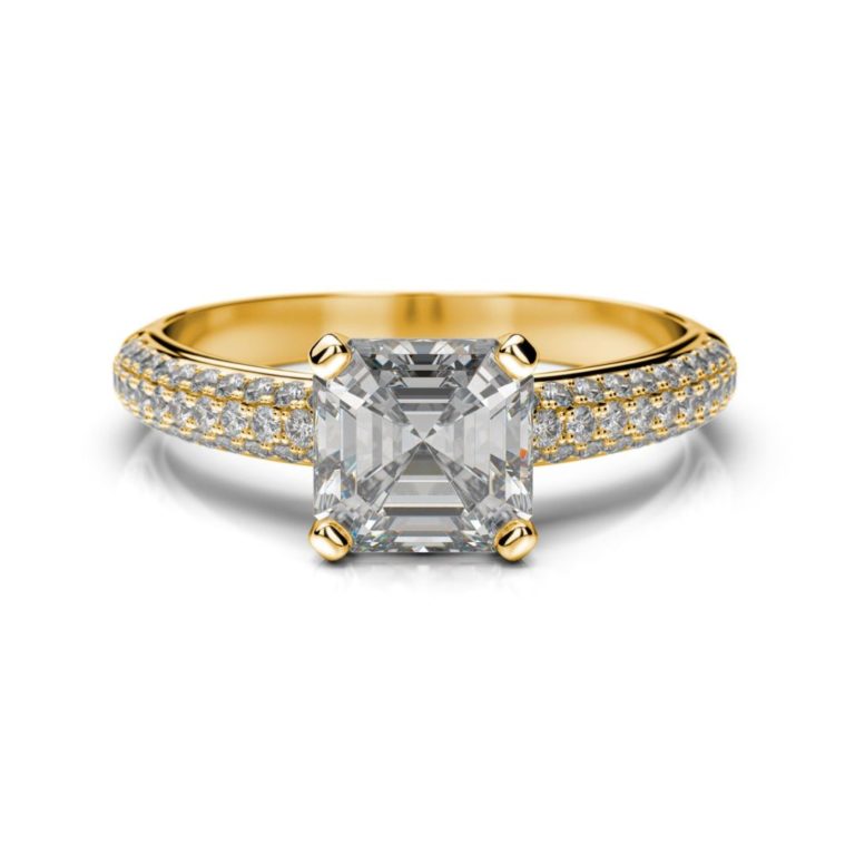 Diamantový zásnubný prsteň Meissa Asscher
