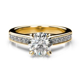 Diamantový zásnubný prsteň Kalesi Round