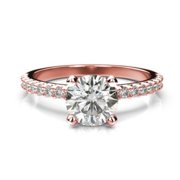 Zásnubný prsteň s diamantom Ela Round
