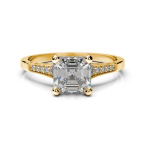 Diamantový zásnubný prsteň Sahel Asscher