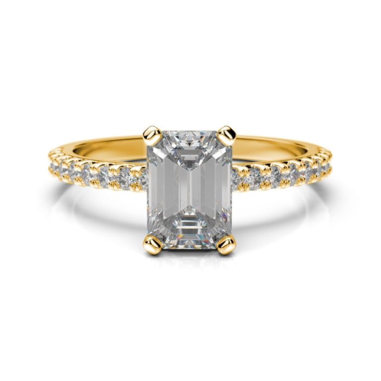 Zásnubný prsteň s diamantom Sahel Emerald