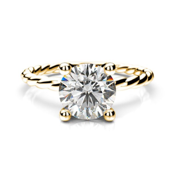Zásnubný prsteň s diamantom Izar Round