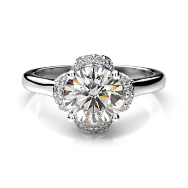 Zásnubný prsteň s diamantom Sarin Round