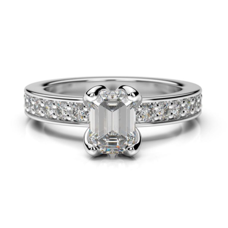 Prsteň s diamantom Iris Emerald