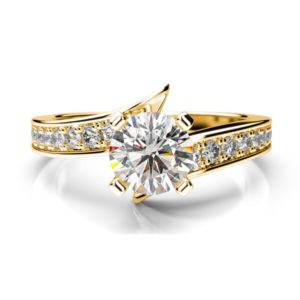 Zásnubný prsteň s diamantom Miram Round