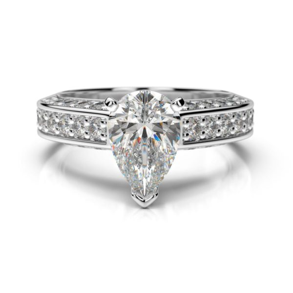 Diamantový zásnubný prsteň Gemma Pear