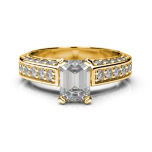 Diamantový zásnubný prsteň Gemma Emerald