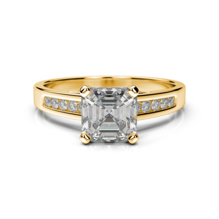 Diamantový prsteň Avior Asscher