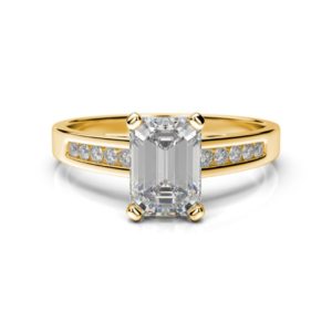 Prsteň s diamantom Avior Emerald
