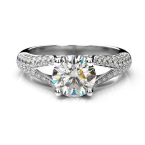 Diamantový zásnubný prsteň Fina Round