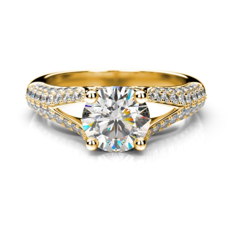 Zásnubný prsteň s diamantom Fina Round