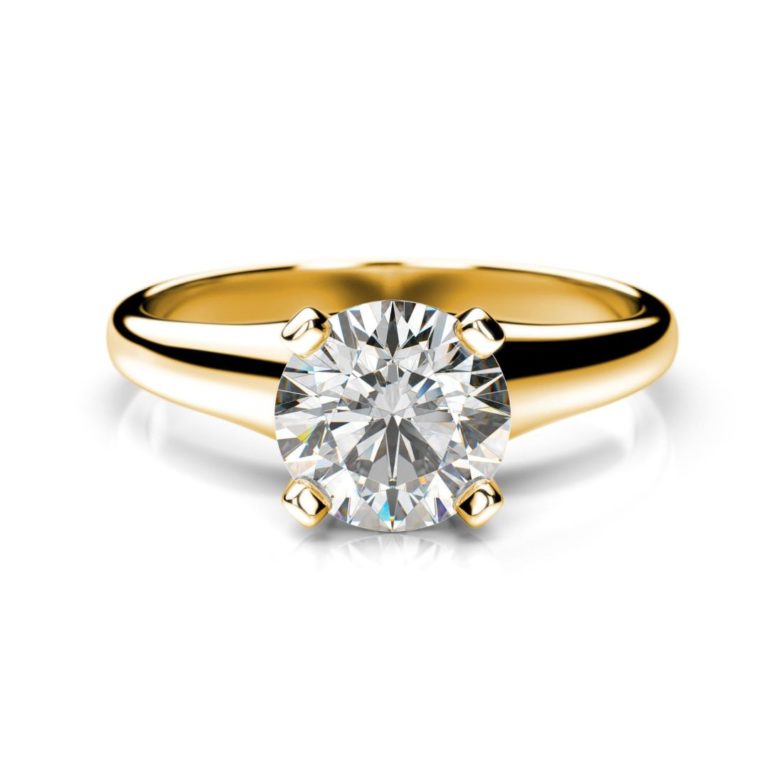 Zásnubný prsteň s diamantom Bellatrix Round