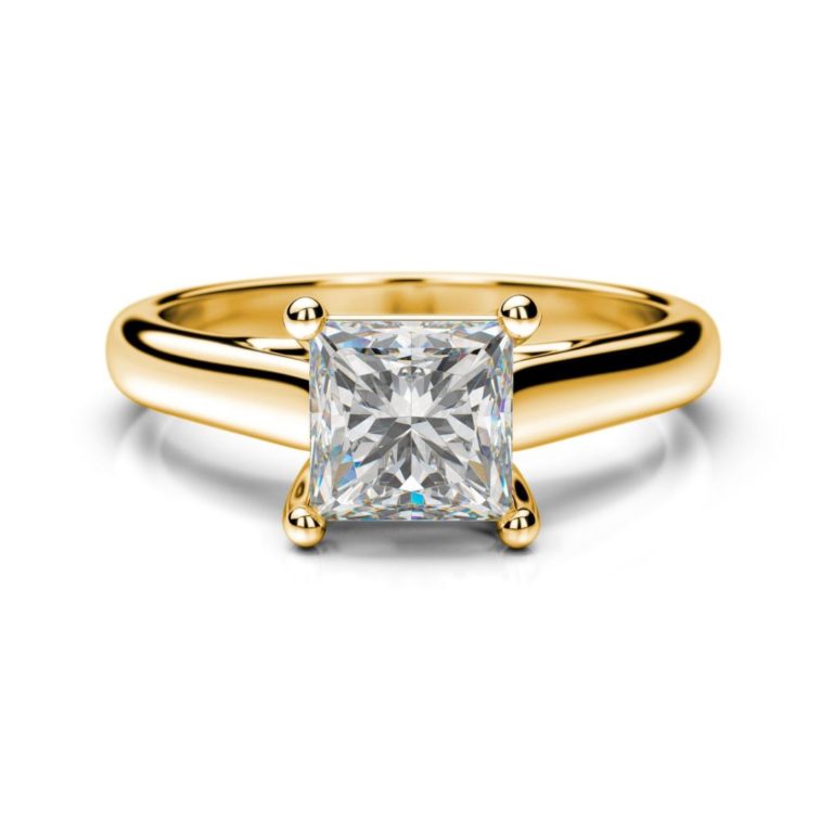 Zásnubný prsteň s diamantom Coxa Princess